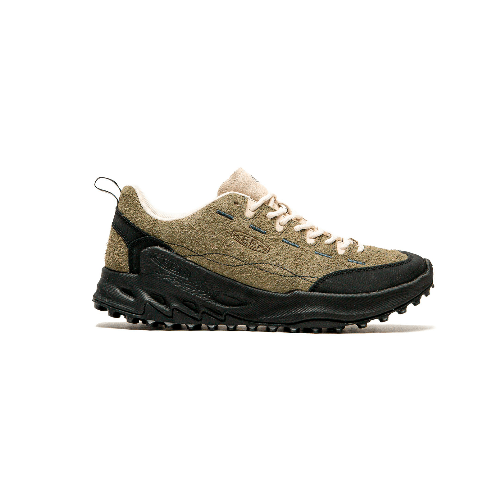 Keen Jasper Zionic Dark Olive/Birch | Suede shoes with urban style