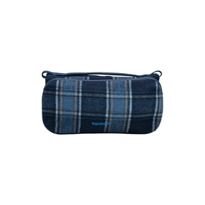 Topologie Bag Bottle Sacoche Medium Blue Check Wool - ADV Store