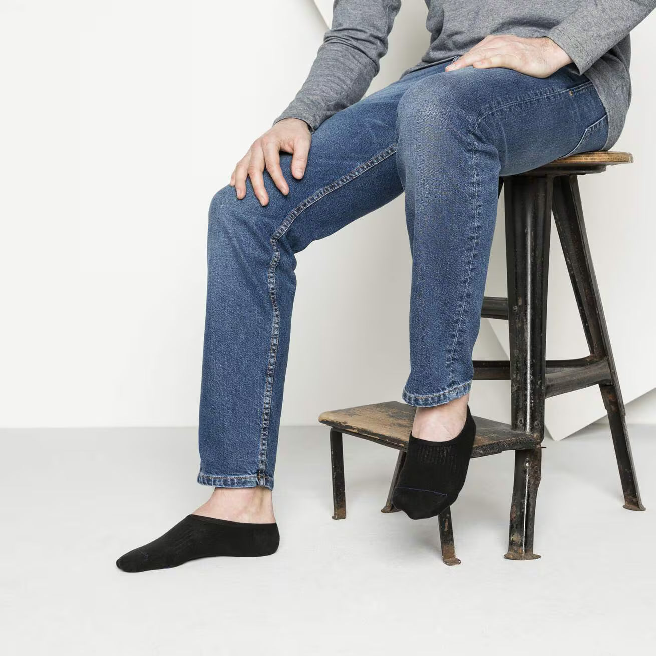 Birkenstock Cotton Socks Sole Invisible Black
