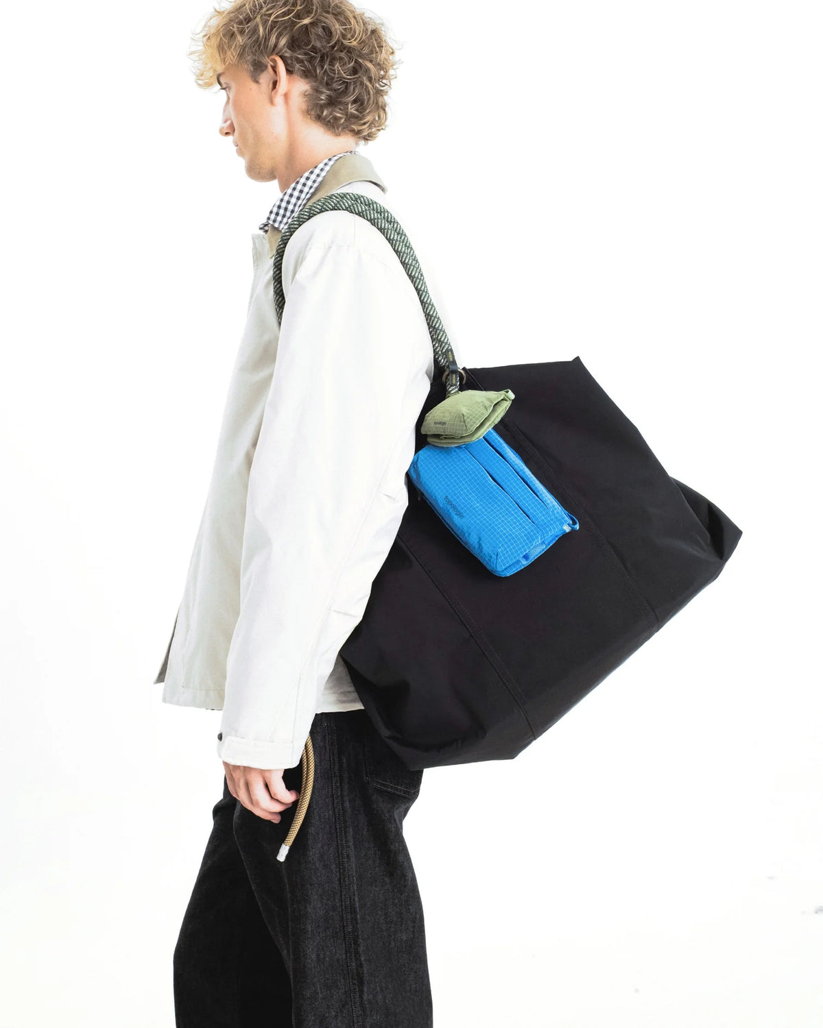 Topologie Bag Explorer Tote - Weekender Black Tech Sateen