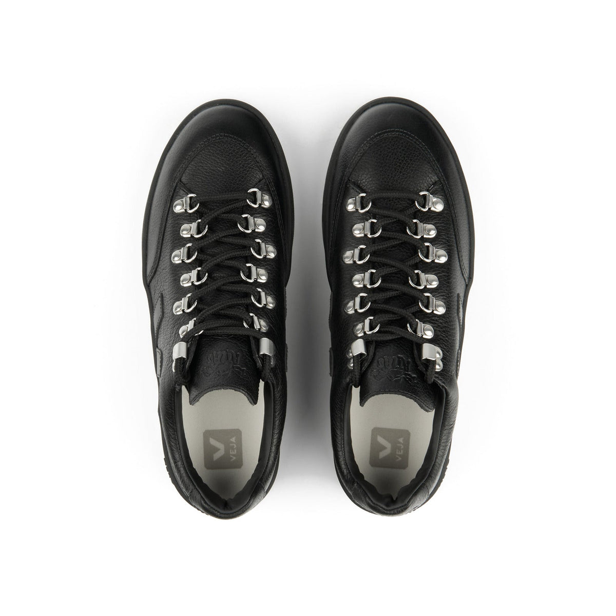 Atlas Grained Oiled Leather Full Black batai - ADV Store