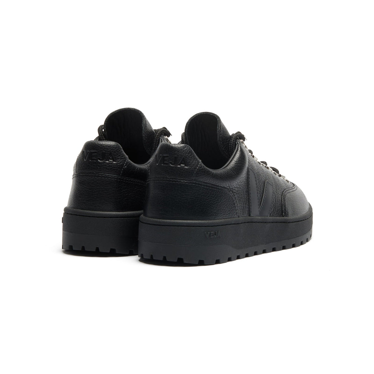 Atlas Grained Oiled Leather Full Black batai - ADV Store