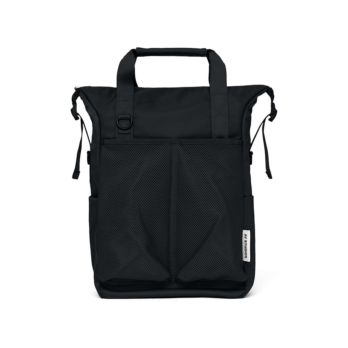 AY Studios Backpack Black – vaizdas iš priekio