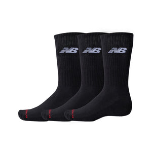 New Balance Everyday Crew Socks Black 3 Pack - ADV Store