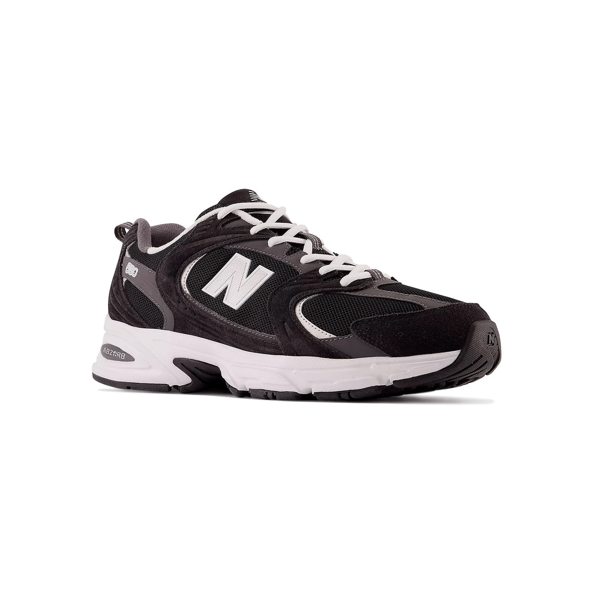 New Balance 530 Classic Black/Grey batai – vaizdas iš trijų ketvirčių