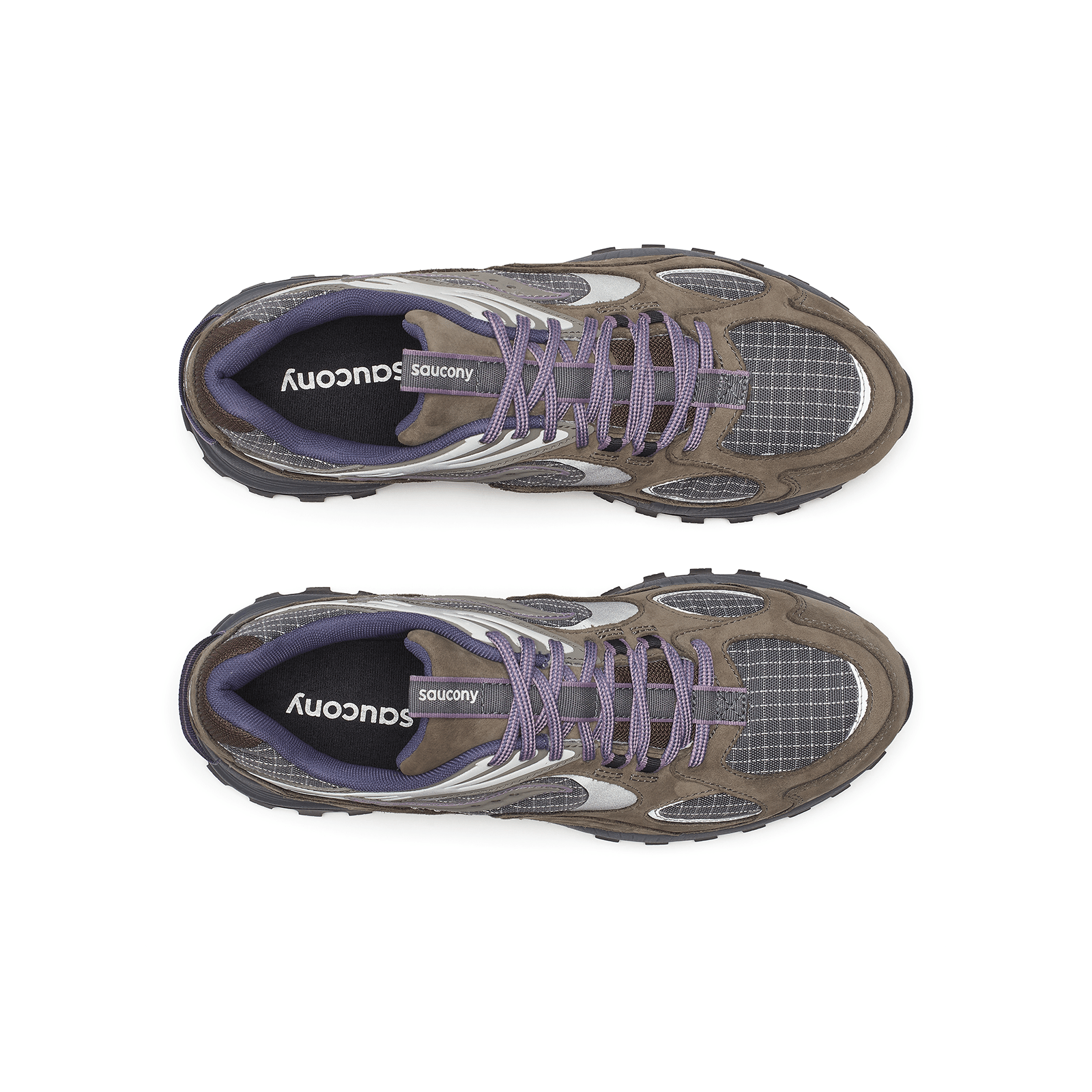 Saucony Grid Aura X Unisex Dark Grey/Mud - ADV Store