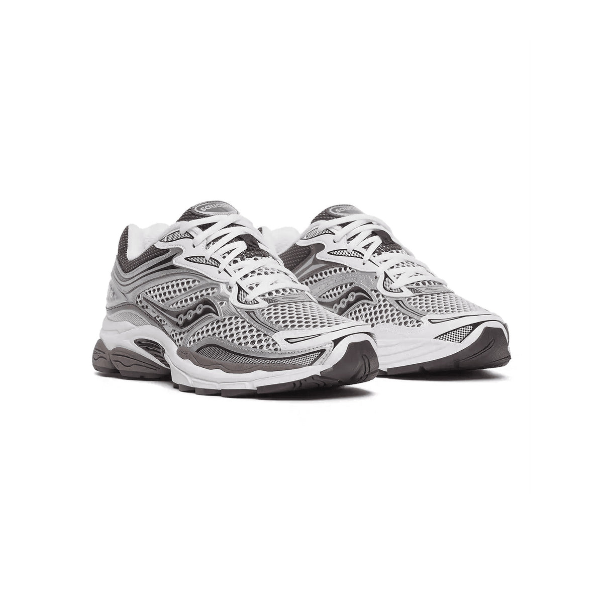 Saucony ProGrid Omni 9 White/Brown – vaizdas iš trijų ketvirčių