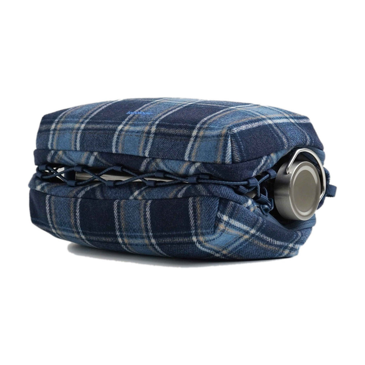 Topologie Bag Bottle Sacoche Large Blue Check Wool - ADV Store