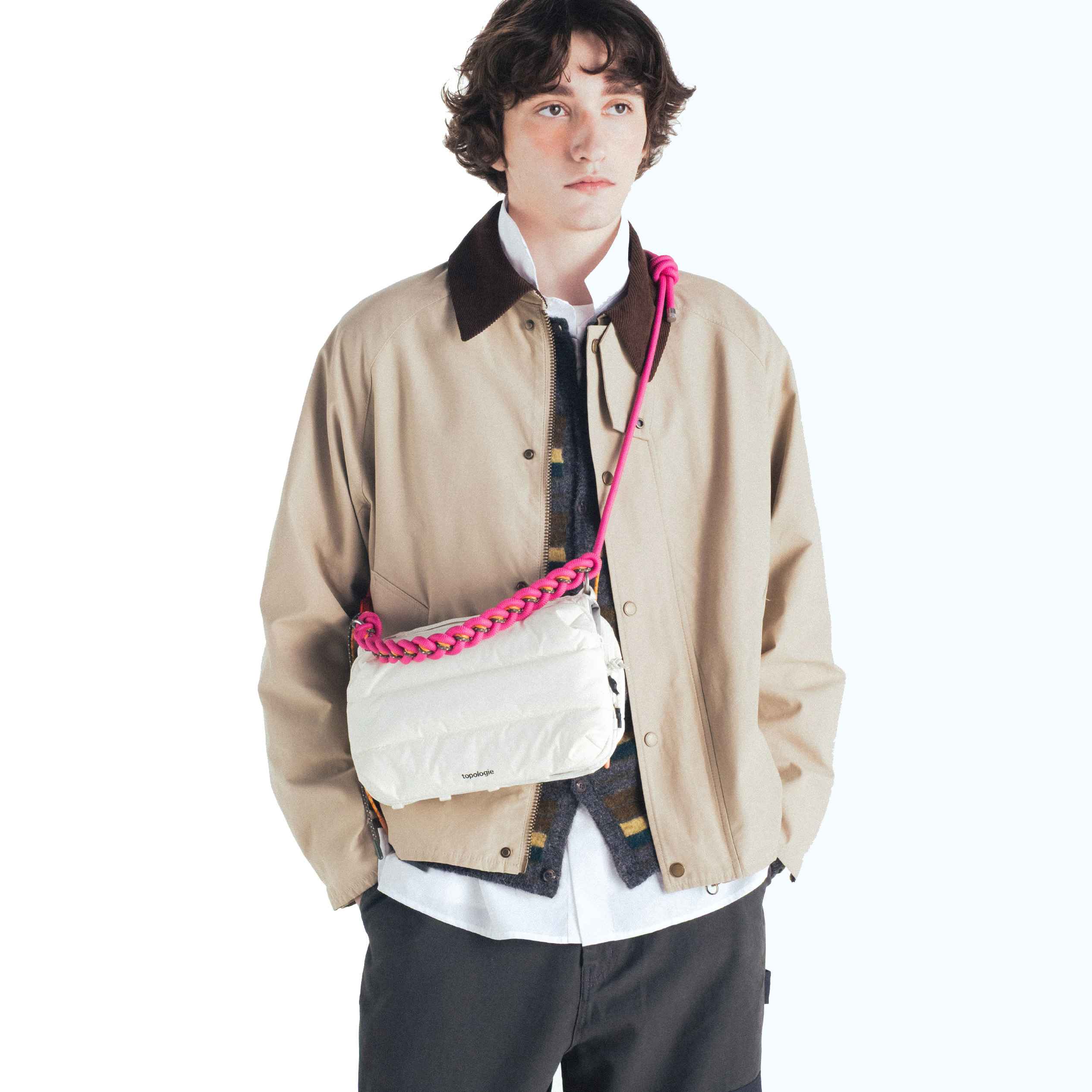 Topologie Bag Bottle Sacoche Large Ecru Matt Coated - ADV Store