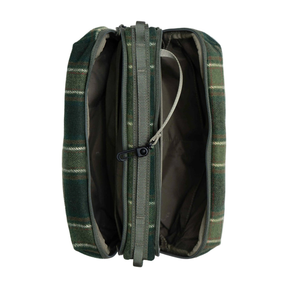 Topologie Bag Bottle Sacoche Large Green Check Wool - ADV Store
