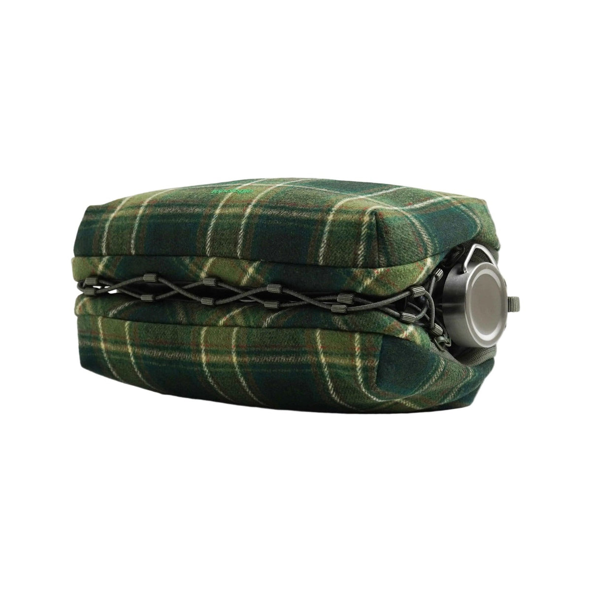 Topologie Bag Bottle Sacoche Large Green Check Wool - ADV Store