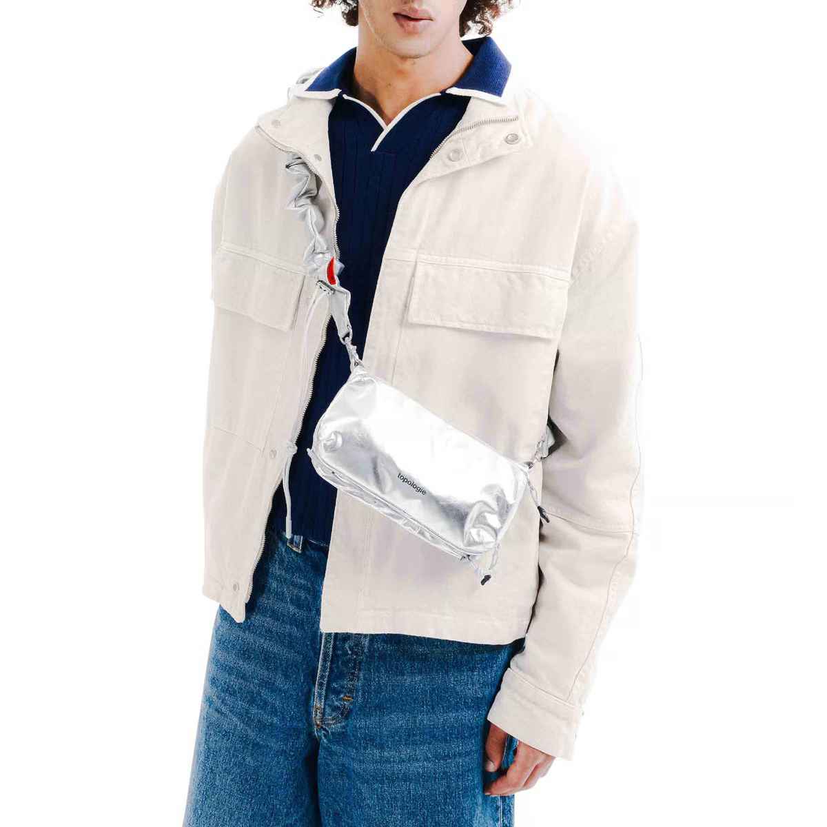 Topologie Bag Bottle Sacoche Medium Chrome Metallic - ADV Store