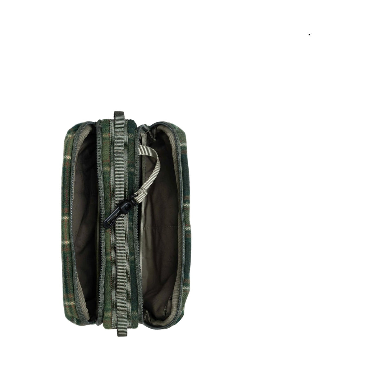 Topologie Bag Bottle Sacoche Medium Green Check Wool - ADV Store