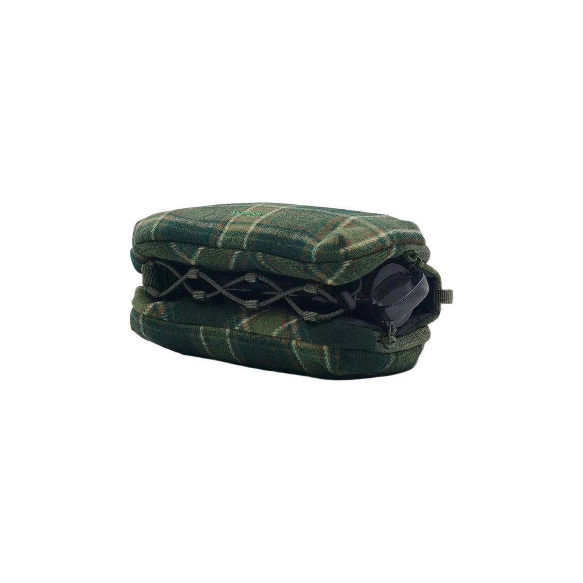 Topologie Bag Bottle Sacoche Medium Green Check Wool - ADV Store