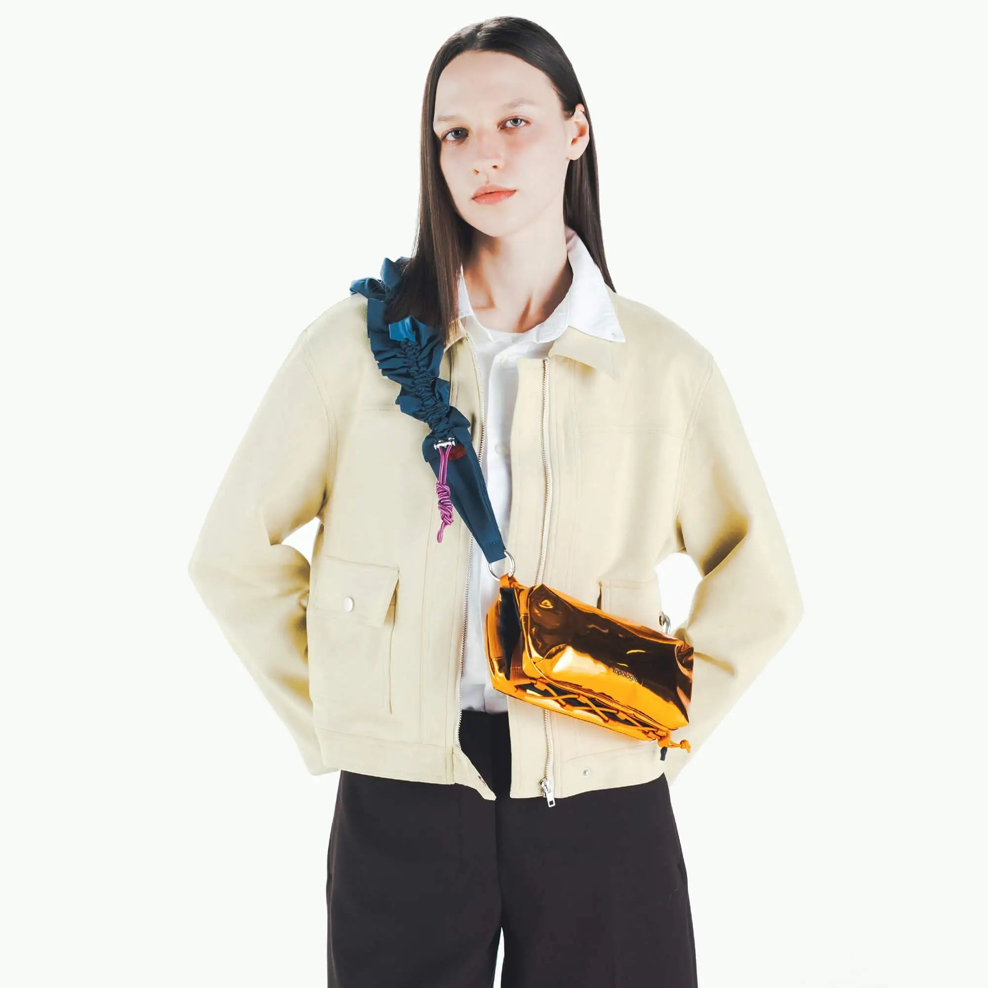 Topologie Bottle Sacoche Medium Orange Metallic Mirror Metallic - ADV Store