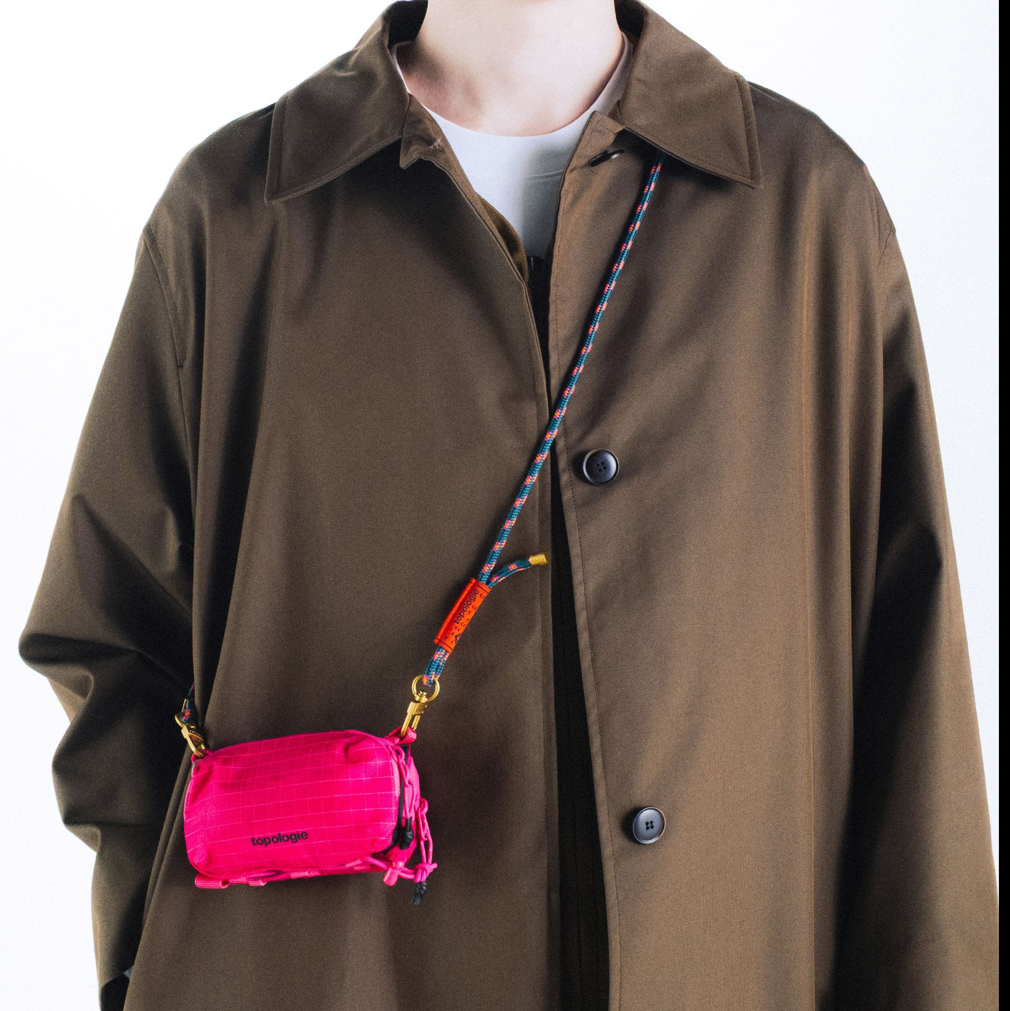 Topologie Mini Bottle Sacoche Pink Glazed Ripstop - ADV Store
