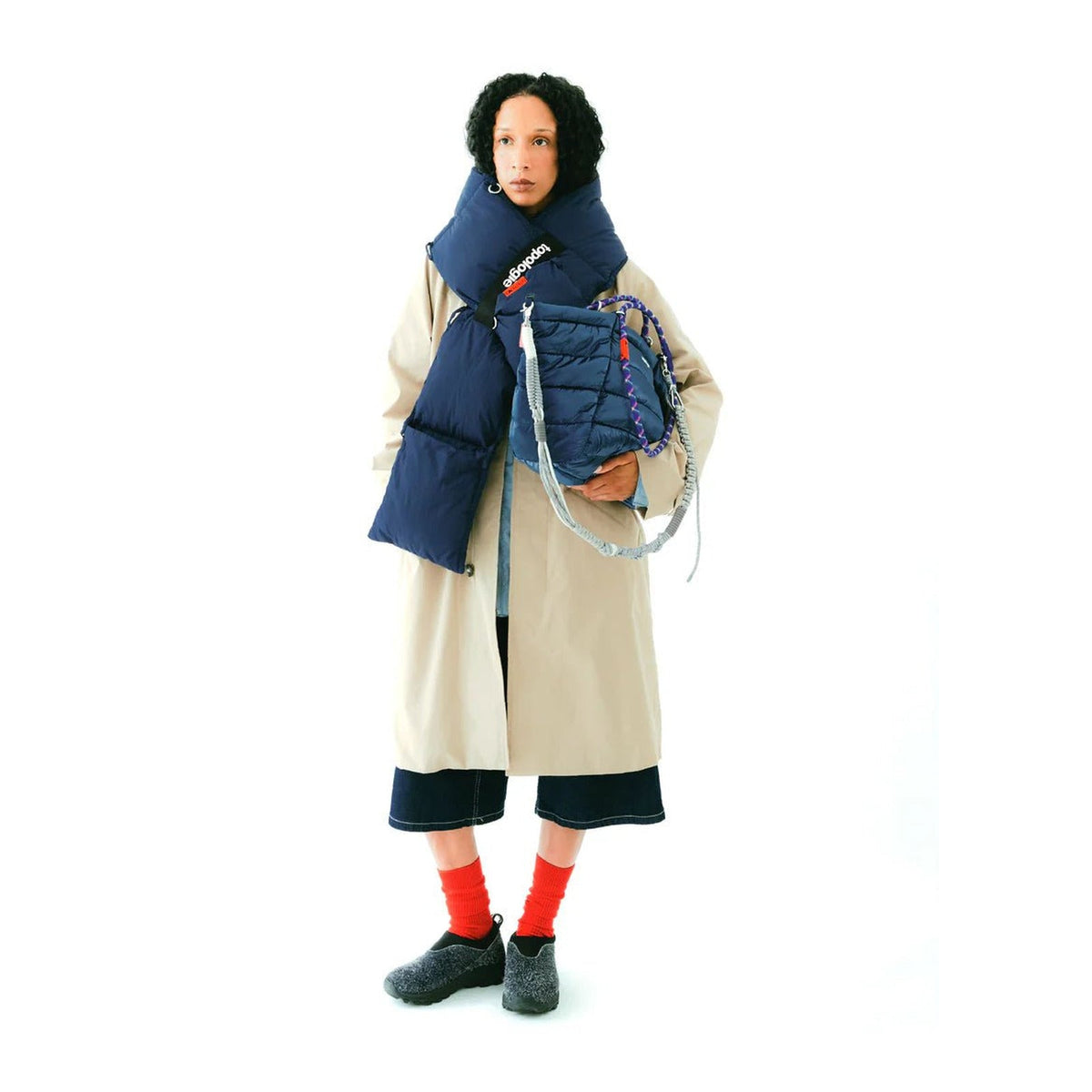 Topologie Puffer Scarf Marine Blue - ADV Store
