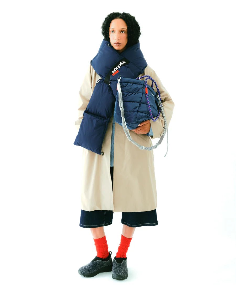 Topologie Puffer Scarf Marine Blue - ADV Store