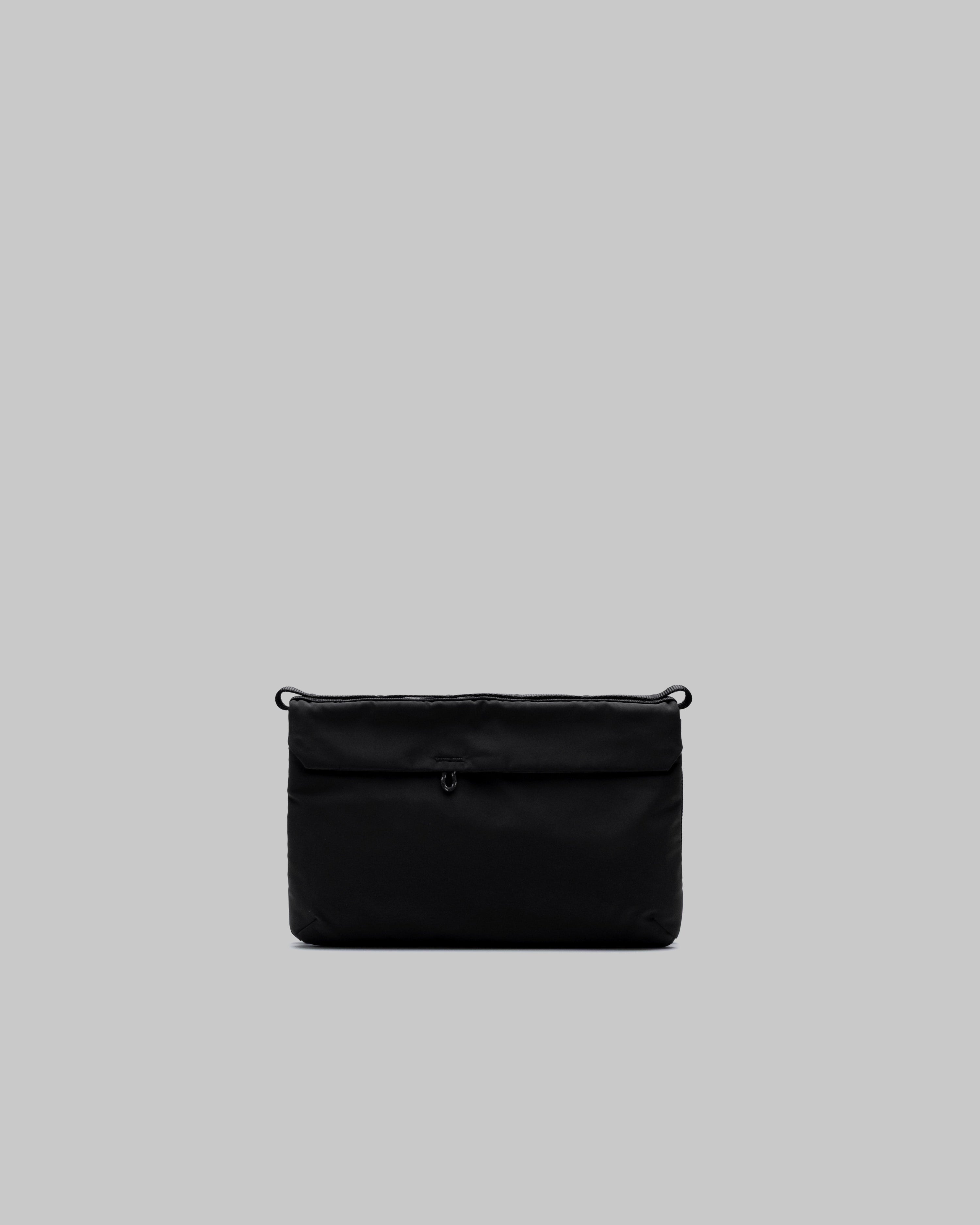 Topologie Wares Bags Flat Sacoche Small Black Tech Sateen - @dv