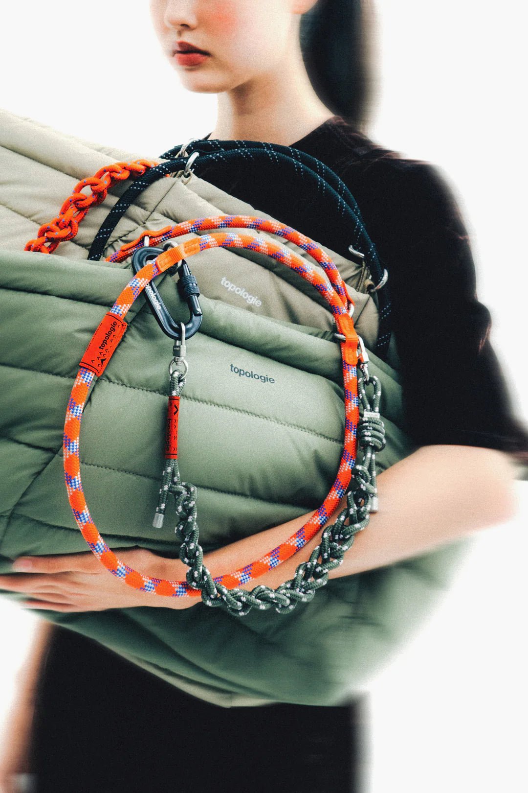 Topologie Wares Bags Marche Tote Medium Black Puffer - @dv