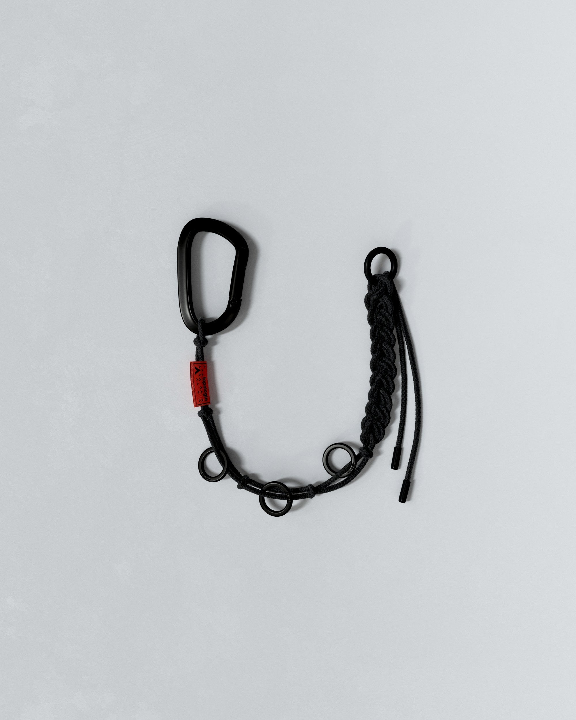 Topologie Wares Braided Keychain Black - @dv